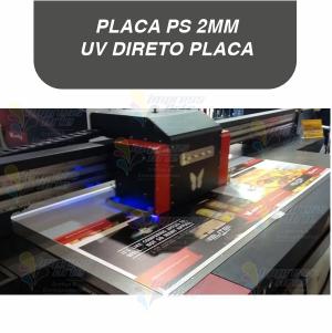 Placa Ps - Uv na placa 2mm  2mm 4 Cores Fosco  impressão UV direto na placa